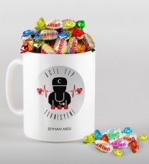 Kişiye Özel Acil Tıp Teknisyeni Kupa ve Haribo Şeker Hediye Seti-4
