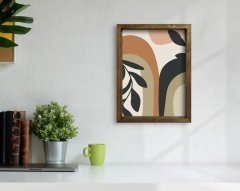 BK Home Doğal Masif Ahşap Çerçeveli Tablo 45x65cm-70