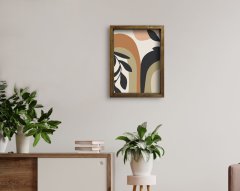BK Home Doğal Masif Ahşap Çerçeveli Tablo 45x65cm-70