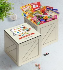 Kişiye Özel Matematik Öğretmeni Ahşap Kutuda Nostaljik Lezzetler Hediye Seti-5