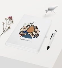 Kişiye Özel Sınıf Öğretmeni Temalı Beyaz Defter Kalem Hediye Seti - 3