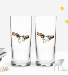 BK Gift Kişiye Özel İsimli DTF Eğlenceli Rakı Tasarımlı İkili Rakı Bardağı Seti-8, Arkadaşa Hediye, Sevgiliye Hediye