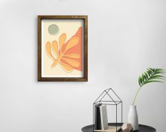 BK Home Doğal Masif Ahşap Çerçeveli Tablo 45x65cm-69