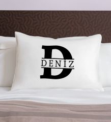BK Gift Kişiye Özel İsimli Pamuklu Yastık Kılıfı-1 50x70cm , Sevgiliye Hediye, Ev Hediyesi, Tasarım Ev Tekstili