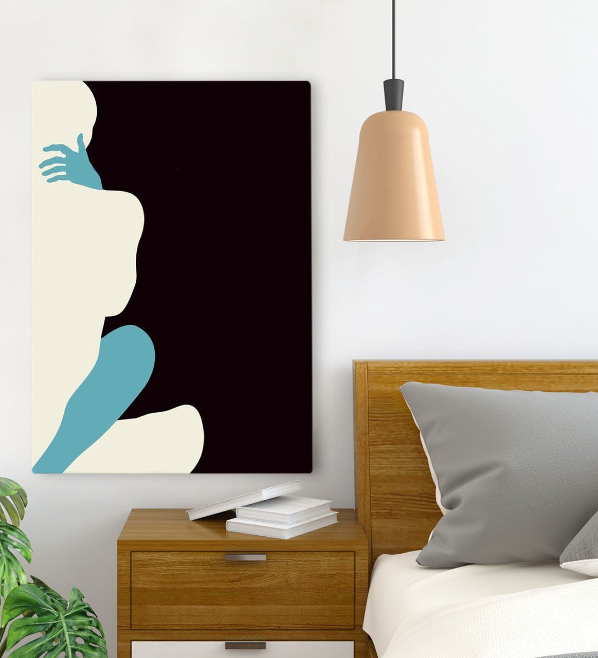 BK Gift Yatak Odası Konseptli Kanvas Tablo 70x100cm-93