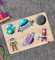 BK Toys Çocuklar İçin Ahşap Figürlü Eğitici-Öğretici Yapboz Puzzle-15