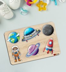 BK Toys Çocuklar İçin Ahşap Figürlü Eğitici-Öğretici Yapboz Puzzle-15