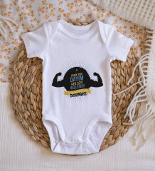 BK Kids İsimli Dayım Her Şeyi Halleder Tasarımlı Bebek Body Zıbın - Model 1