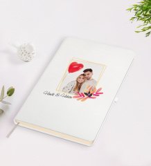 Kişiye Özel Sevgililer Günü Temalı İsimli Fotoğraflı Beyaz Defter-29