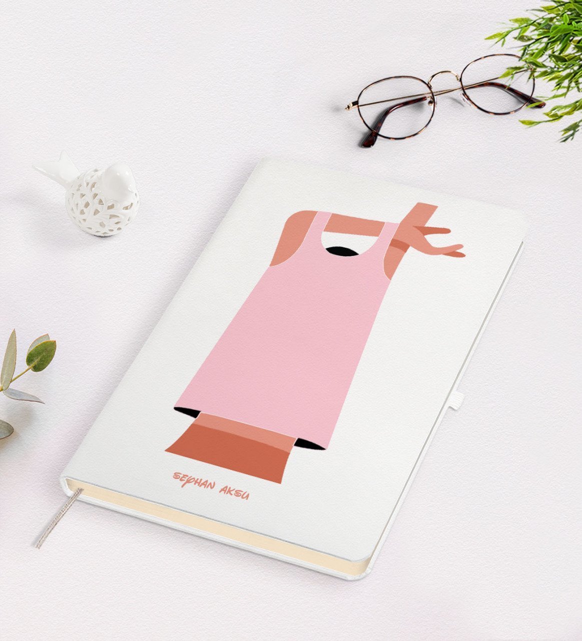 Kişiye Özel Kadınlar Günü Tasarımlı Beyaz Defter-23