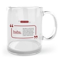 Kişiye Özel Baba Cam Kupa Bardak - 1