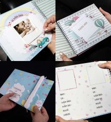 BK Kids Kişiye Özel Beyaz Hastane Çıkışı, Anne-Bebek Günlüğü, Yeni Doğan Bebek Giyim Hediyesi, 9 Parça Bebek Hediye Seti-5