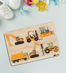 BK Toys Çocuklar İçin Ahşap Figürlü Eğitici-Öğretici Yapboz Puzzle-14