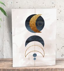 BK Gift Yatak Odası Konseptli Dekoratif Mini Kanvas Tablo 15x20cm-65