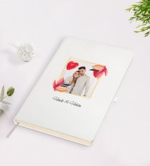 Kişiye Özel Sevgililer Günü Temalı İsimli Fotoğraflı Beyaz Defter-28