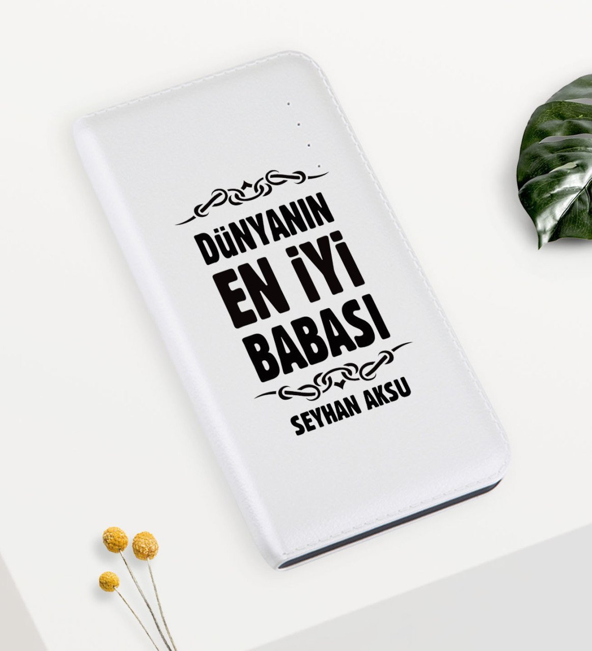 Kişiye Özel Dünyanın En İyi Babası Pb-159 7000 mAh Powerbank-6