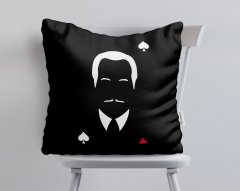 BK Home Godfather Baba Tasarımlı Beyaz Yastık-15