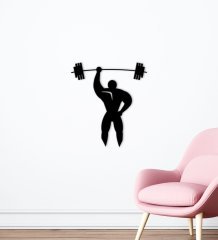 BK Home GYM Tasarımlı Ahşap Duvar Süsü-3