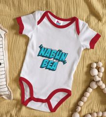 BK Kids Nabün Bea Tasarımlı Kırmızı Bebek Body Zıbın-1