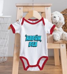 BK Kids Nabün Bea Tasarımlı Kırmızı Bebek Body Zıbın-1
