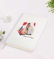 Kişiye Özel Sevgililer Günü Temalı İsimli Fotoğraflı Beyaz Defter-27