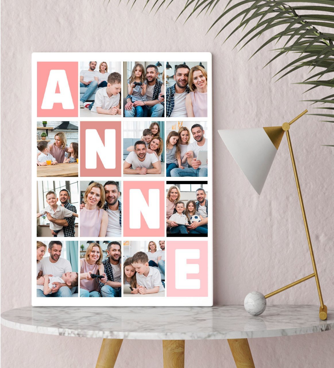 Kişiye Özel Anne Temalı Kanvas Tablo 30x50cm