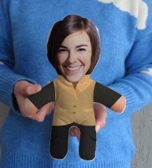 BK Gift Öğretmenler Günü Fotoğraflı Kadın Bebek Yastık-3