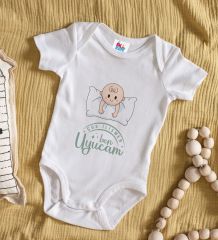 BK Kids Çok İlişmen Tasarımlı Beyaz Bebek Body Zıbın-1