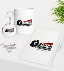 Kişiye Özel Özel Eğitim Öğretmeni Kupa Anahtarlık Beyaz Defter Kalem Hediye Seti-1
