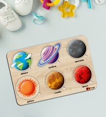 BK Toys Çocuklar İçin Ahşap Figürlü Eğitici-Öğretici Yapboz Puzzle-11