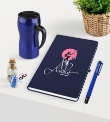 Kişiye Özel Avukat Temalı Lacivert Defter Kalem ve Termos Mug Seti  - 10