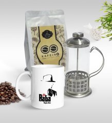 Kişiye Özel Baba Godfather Tasarımlı Kupa & French Press & 250gr Filtre Kahve Hediye Seti-16