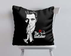 BK Home Godfather Baba Tasarımlı Beyaz Yastık-1