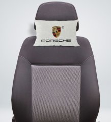 BK Gift Porsche Tasarımlı Dikdörtgen Araç Koltuk Yastığı-1