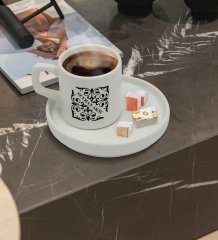 Kişiye Özel Sunum Tabaklı İsimli Türk Kahvesi Fincanı Model 10