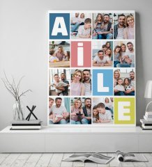 Kişiye Özel Aile Temalı Kanvas Tablo 50x70cm