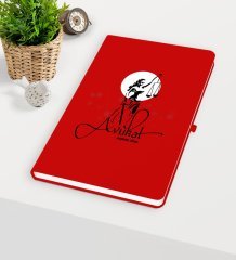 Kişiye Özel Avukat Temalı Kırmızı Defter - 10