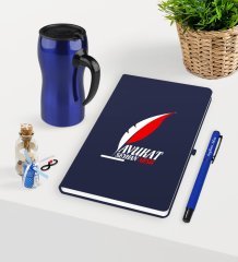 Kişiye Özel Avukat Temalı Lacivert Defter Kalem ve Termos Mug Seti  - 8