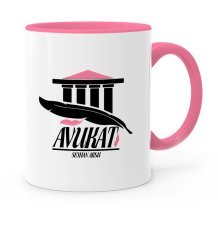 Kişiye Özel Mesleki Avukat Pembe Kupa Bardak - 7