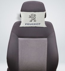 BK Gift Peugeot Tasarımlı Dikdörtgen Araç Koltuk Yastığı-1