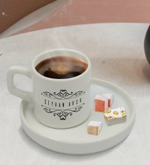 Kişiye Özel Sunum Tabaklı İsimli Türk Kahvesi Fincanı Model 9