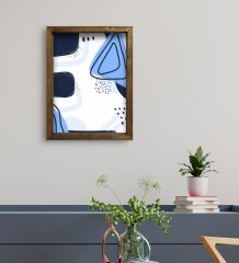BK Gift Otel Odası Konseptli Doğal Masif Ahşap Çerçeveli Tablo 30x40cm-54