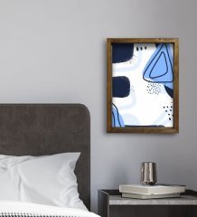 BK Gift Otel Odası Konseptli Doğal Masif Ahşap Çerçeveli Tablo 30x40cm-54