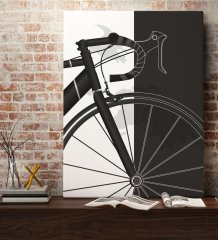BK Gift Bisiklet Tasarımlı Kanvas Tablo 70x100cm-1