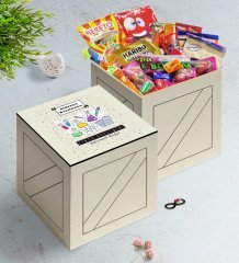 Kişiye Özel Kimya Öğretmeni Ahşap Kutuda Nostaljik Lezzetler Hediye Seti-4