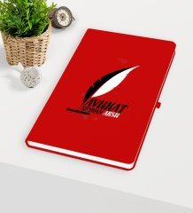 Kişiye Özel Avukat Temalı Kırmızı Defter - 8