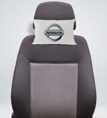 BK Gift Nissan Tasarımlı Dikdörtgen Araç Koltuk Yastığı-1