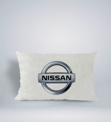 BK Gift Nissan Tasarımlı Dikdörtgen Araç Koltuk Yastığı-1