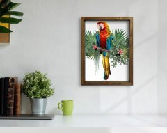 BK Home Doğal Masif Ahşap Çerçeveli Tablo 45x65cm-59