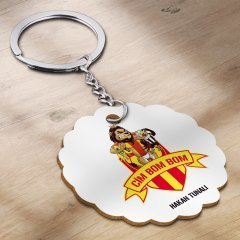 Kişiye Özel Cim Bom Bom Tasarımlı MDF Anahtarlık - 1